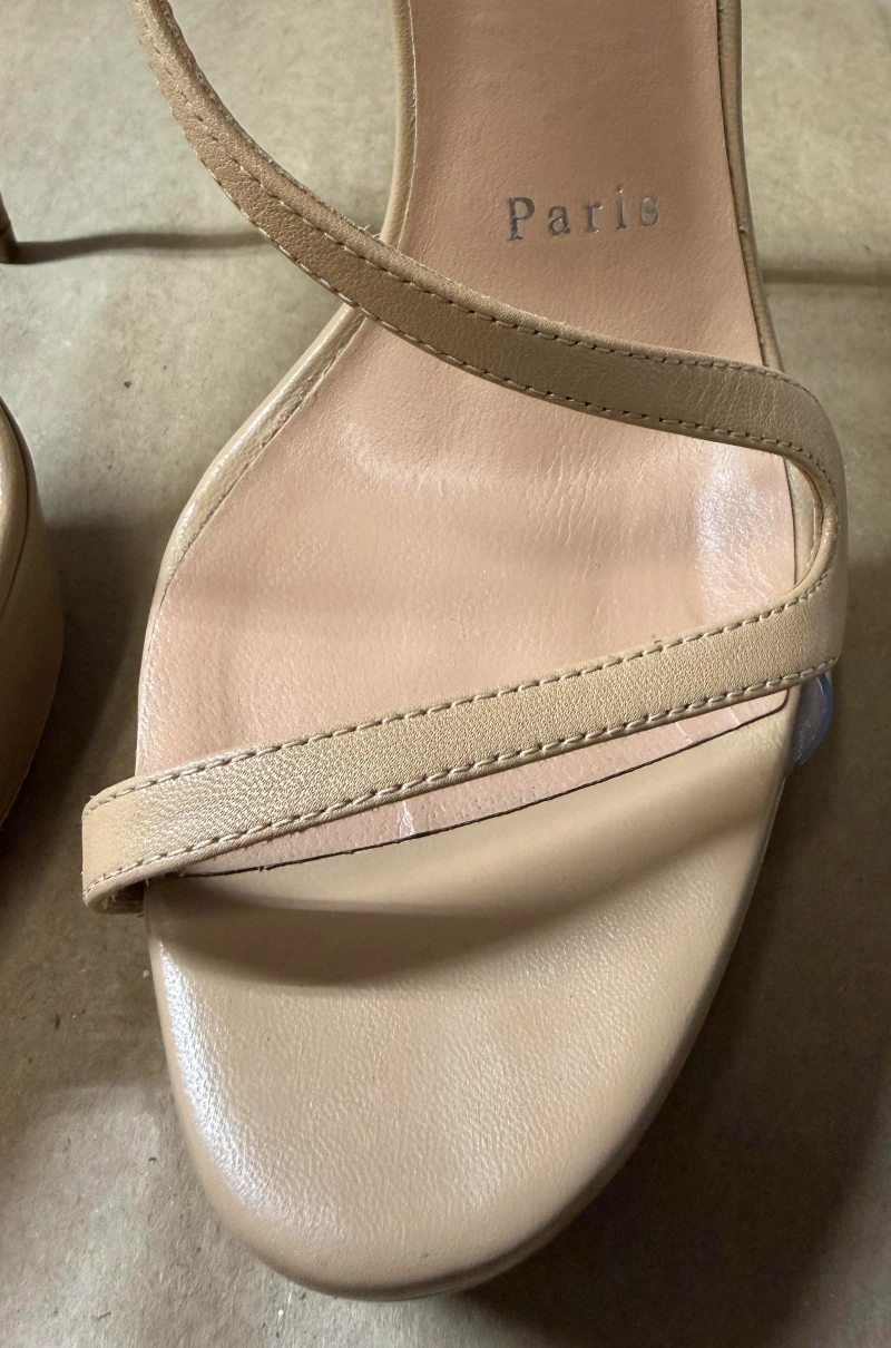 Christian Louboutin Rosalie Alta Paint Repair after restoration